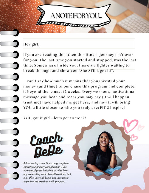 Fit 2Inspire: 12 Week Strength Training Program (Ebook)